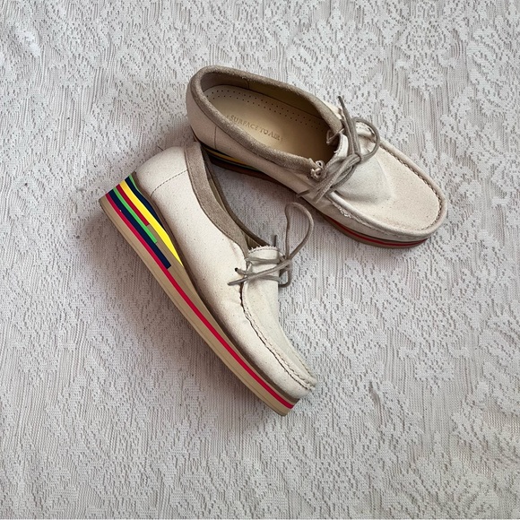 Surface to air heeled striped boat shoes - Picture 2 of 12